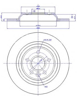 Borg & Beck Brake disc rr