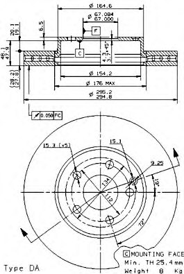 Febi Brake Disc Front