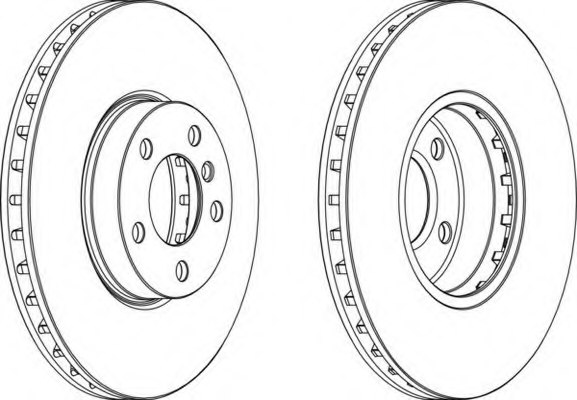 Borg & Beck Brake Disc Front