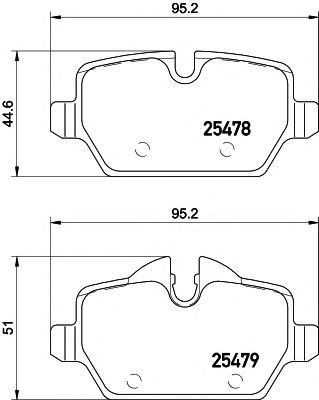 Brembo Brake Pad Rear