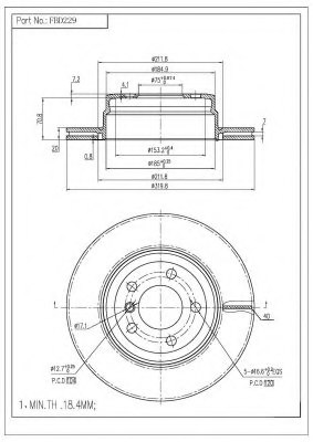 Febi Brake Disc Rear